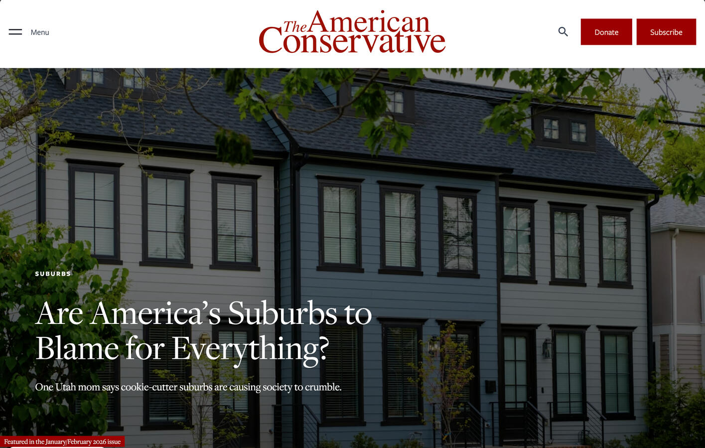 Are America’s Suburbs to Blame for Everything?